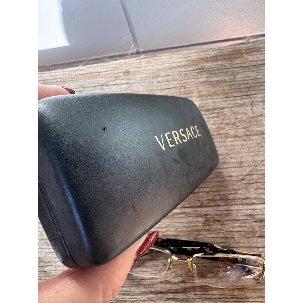 Versace Tortoise Shell Optical Glasses With Gold … - image 12